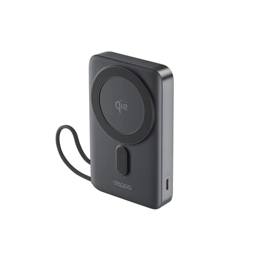 Внешний аккумулятор Deppa NRG MageSafe QI2 10000 mAh 15W QI Gray (33701) фото 